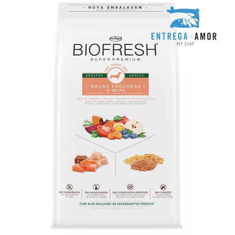 Alimento Biofresh Super Premium BIOFRESH para perro adulto de raza mini y pequeña sabor carne, frutas y vegetales en bolsa de 3kg