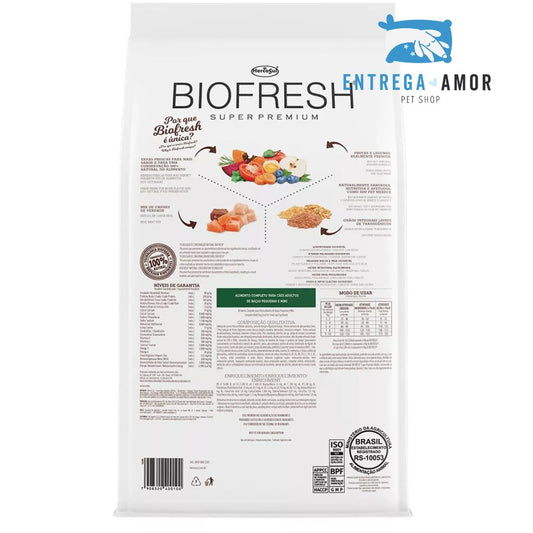 Alimento Biofresh Super Premium BIOFRESH para perro adulto de raza mini y pequeña sabor carne, frutas y vegetales en bolsa de 3kg